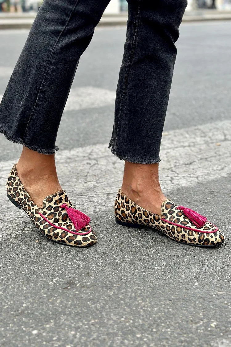 Rihanna – mokasíny s leopardím vzorem