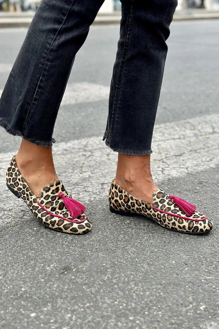 Rihanna – mokasíny s leopardím vzorem