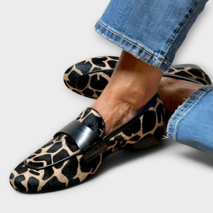 Léonie – měkké mokasíny s leopardím vzorem