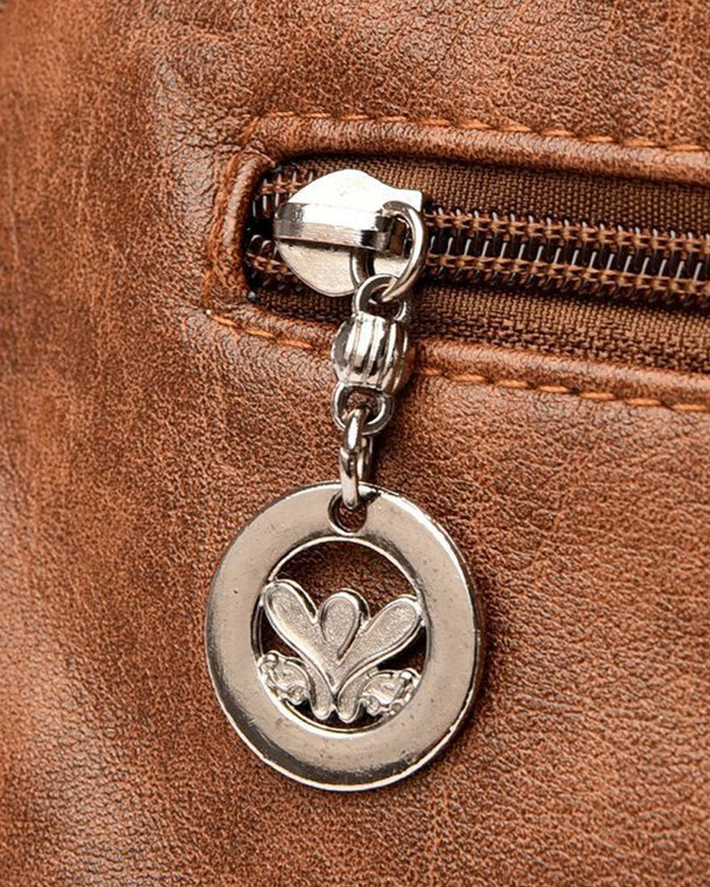 Vintage messenger taška z umělé kůže