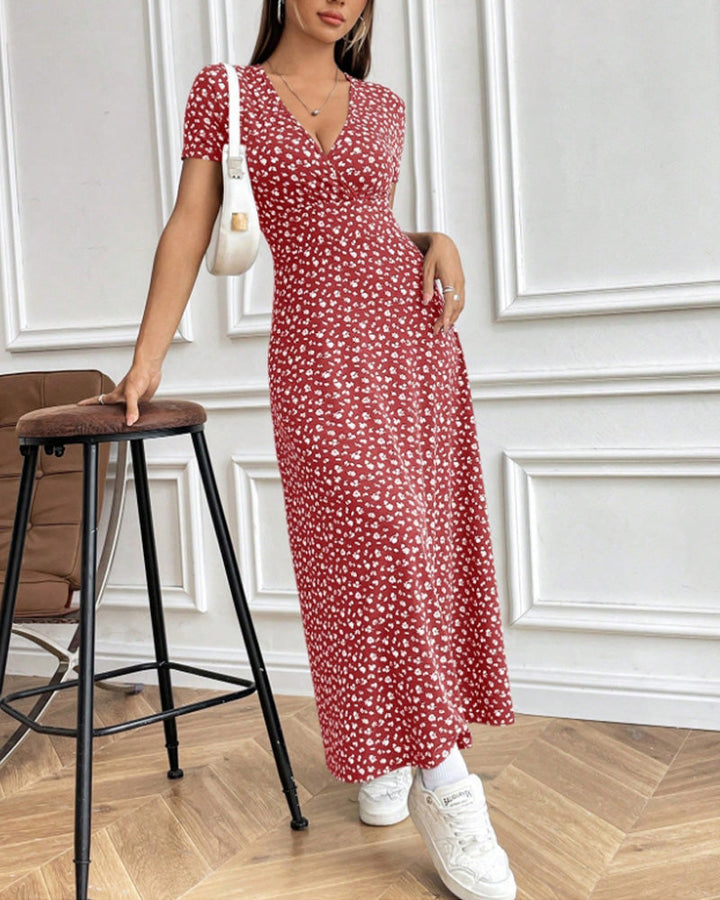 Elegantní Sexy Tisková Šaty