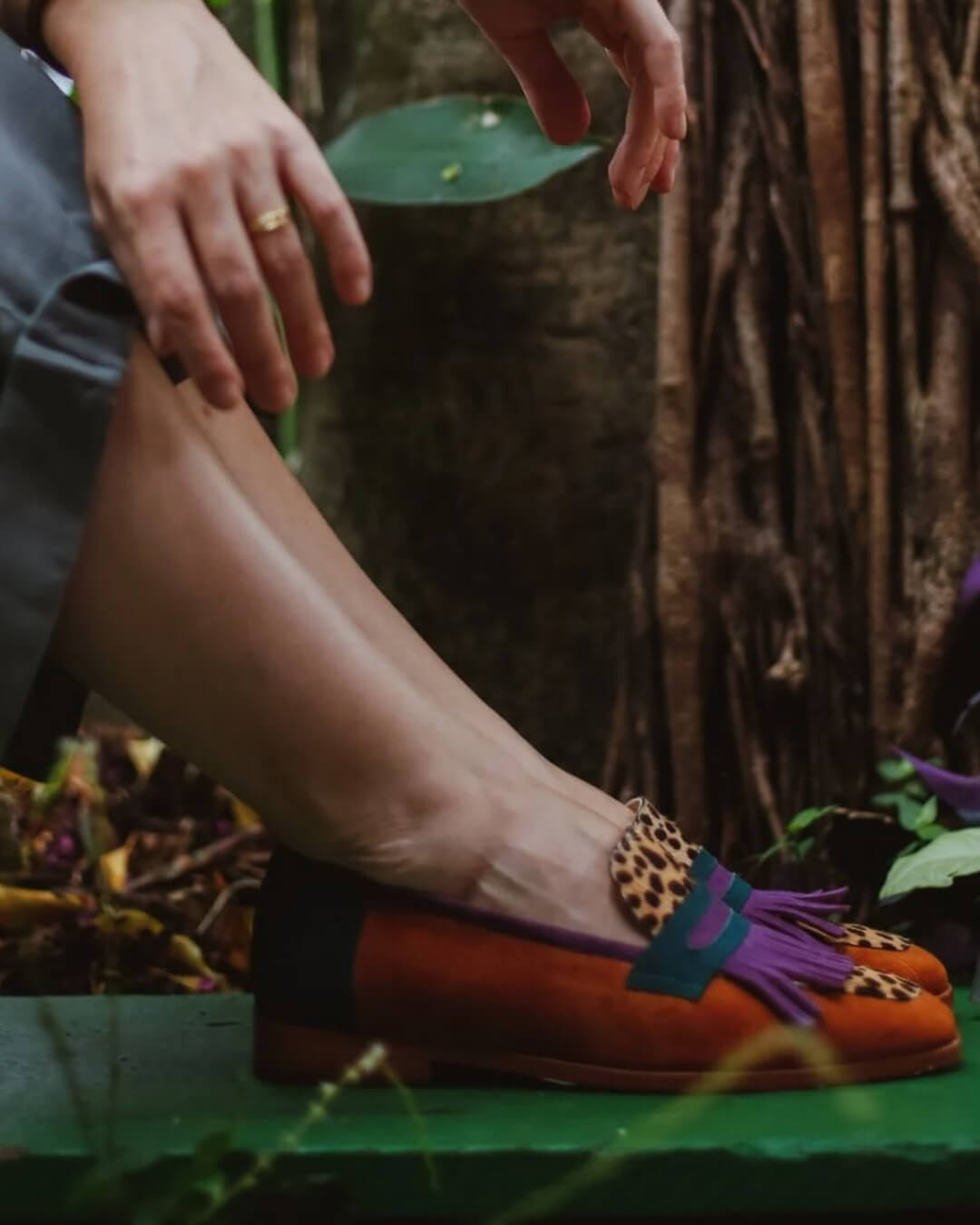 Elowen – mokasíny v živém safari stylu