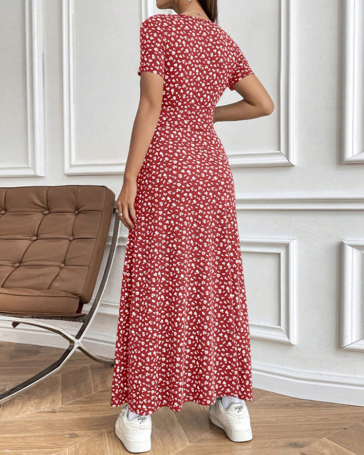 Elegantní Sexy Tisková Šaty
