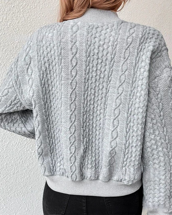 Jednobarevný cardigan na knoflíky
