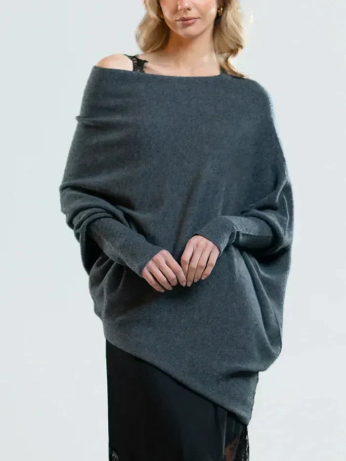 Amaris – oversize svetr s překládacím límcem
