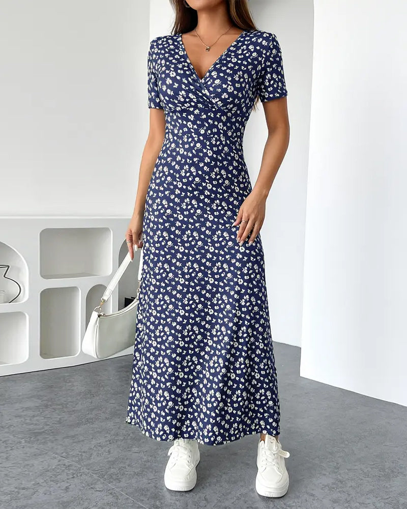 Elegantní Sexy Tisková Šaty