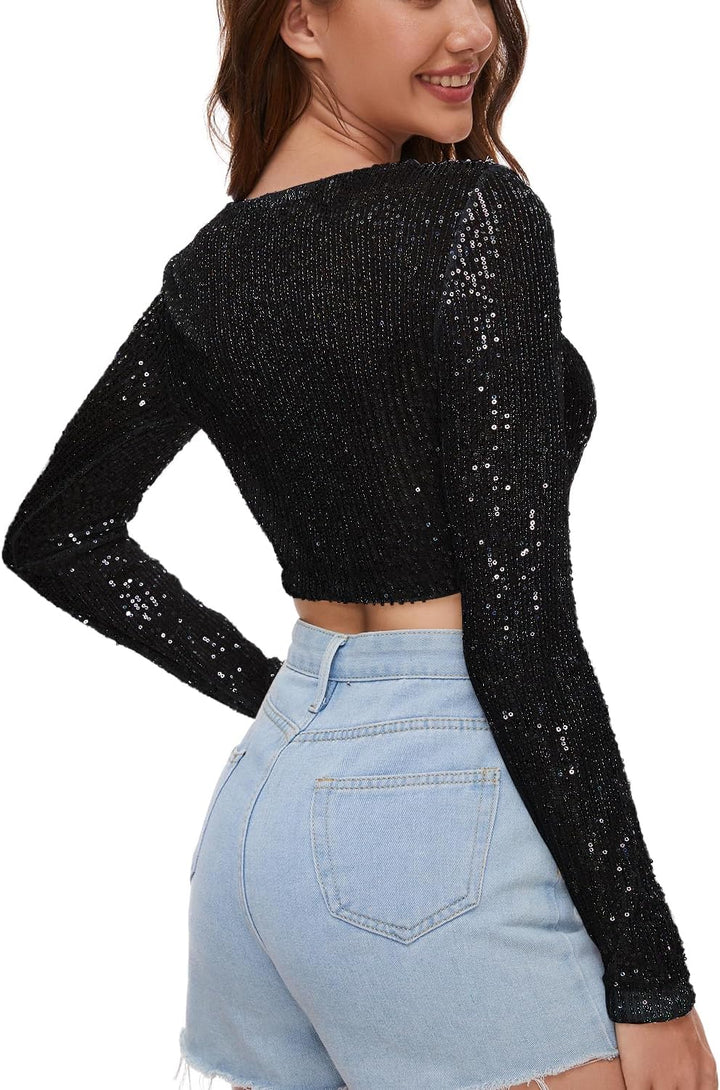 Alaine – hladký top s elegantním třpytem