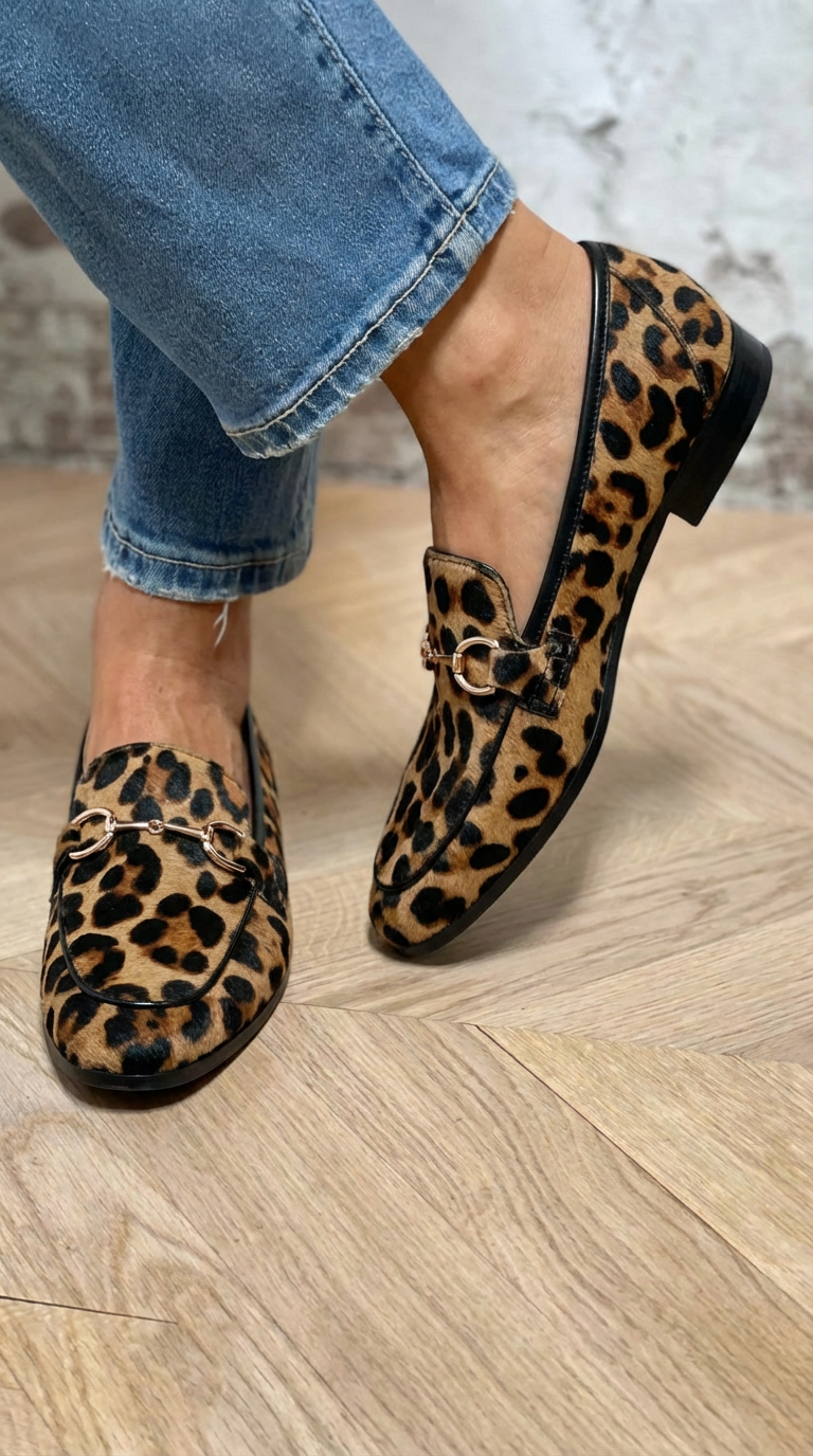 Adrianna – odvážné mokasíny s leopardím vzorem