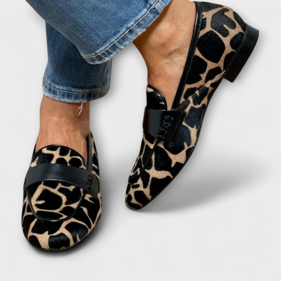 Léonie – měkké mokasíny s leopardím vzorem