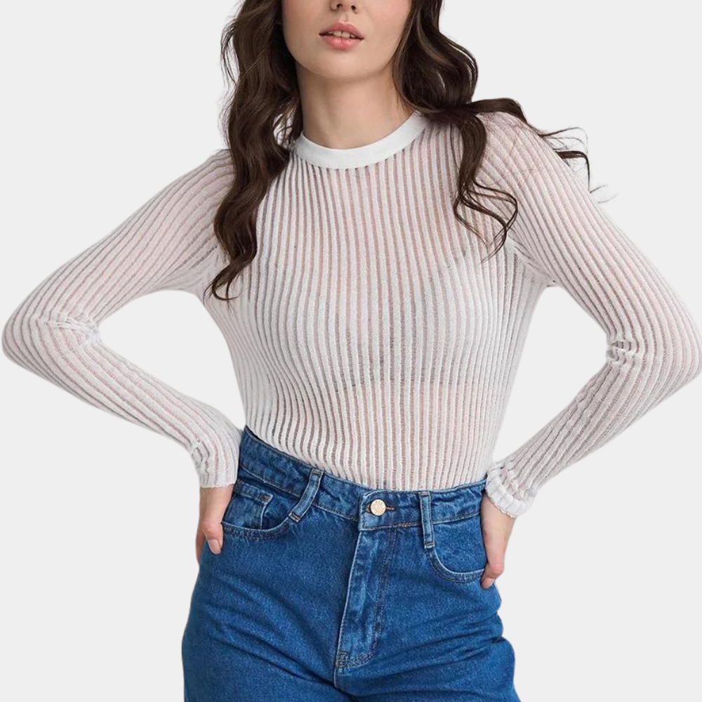 Betsy – trendy top s dlouhým rukávem