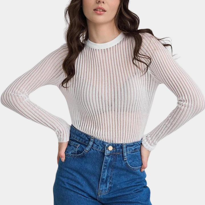Betsy – trendy top s dlouhým rukávem
