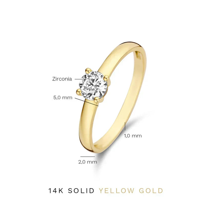 Zlatý prsten Mira Castelle 14K