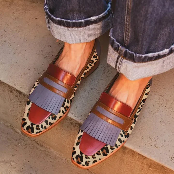 Zelda – elegantní mokasíny s leopardím vzorem