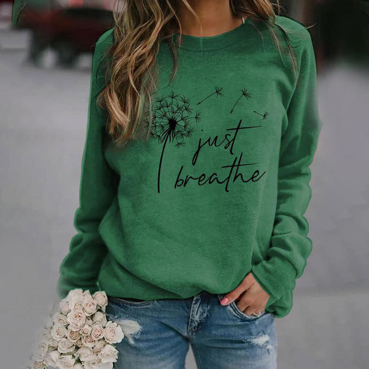 Yarely – elegantní svetřík s nápisem „Just Breathe“