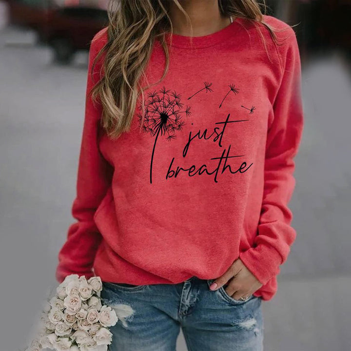 Yarely – elegantní mikina s nápisem „Just Breathe“