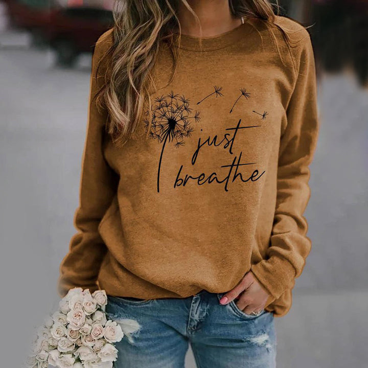 Yarely – elegantní svetřík s nápisem „Just Breathe“