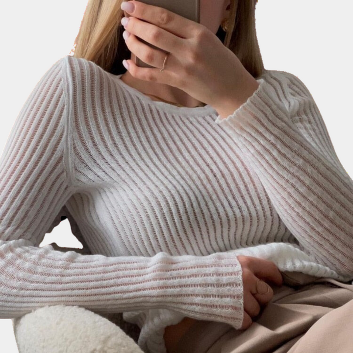 Betsy – trendy top s dlouhým rukávem