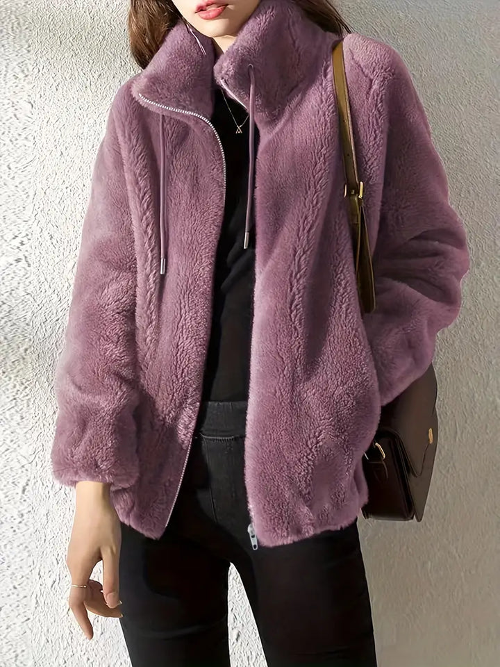 Nora – hřejivý plyšový kabát