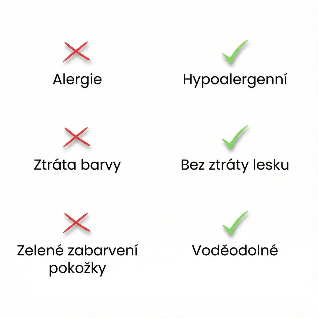Článkový náramek s T zapínáním