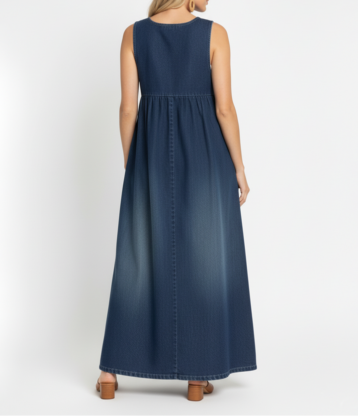 Capucine | Maxi šaty z vintage denim
