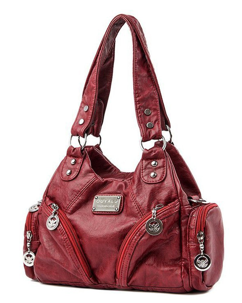 Vintage messenger taška z umělé kůže