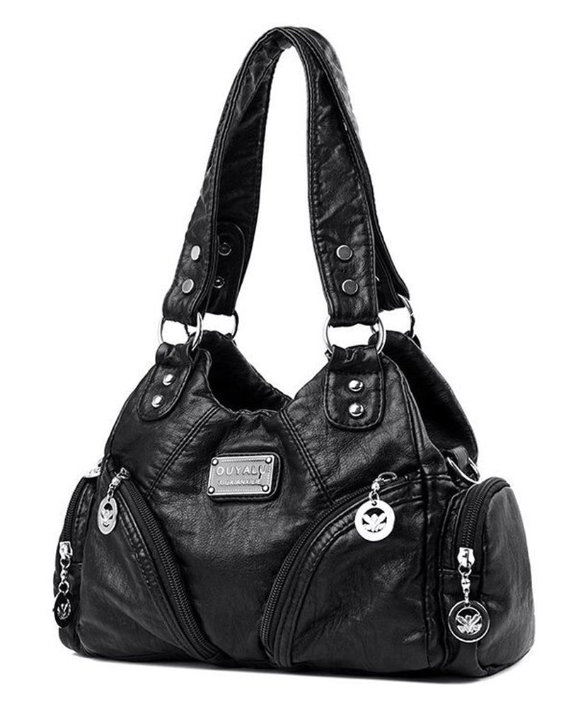 Vintage messenger taška z umělé kůže