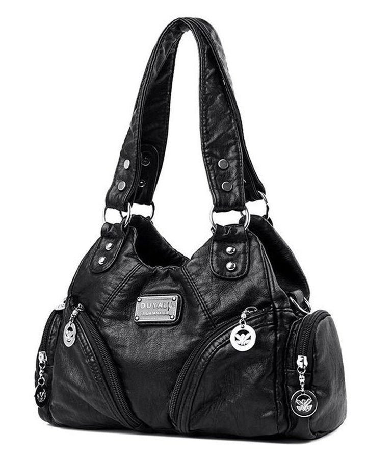 Vintage messenger taška z umělé kůže