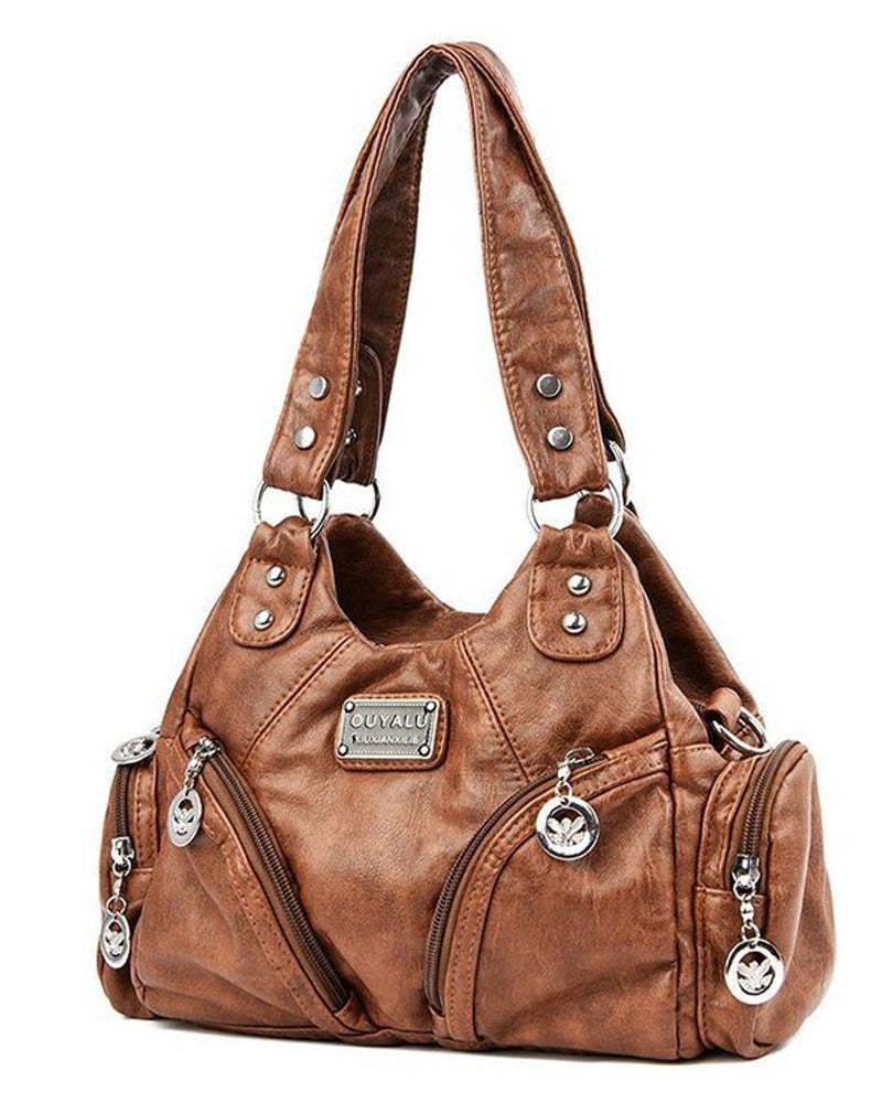 Vintage messenger taška z umělé kůže