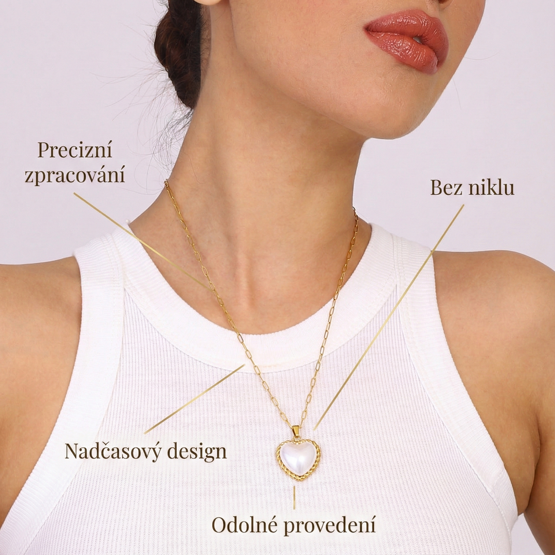Viktorie – zlatý náhrdelník s elegantním přívěskem